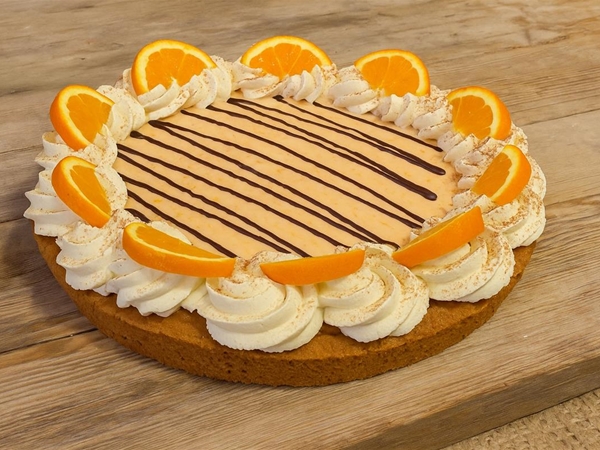 Sinaasappel bavaroise vlaai
